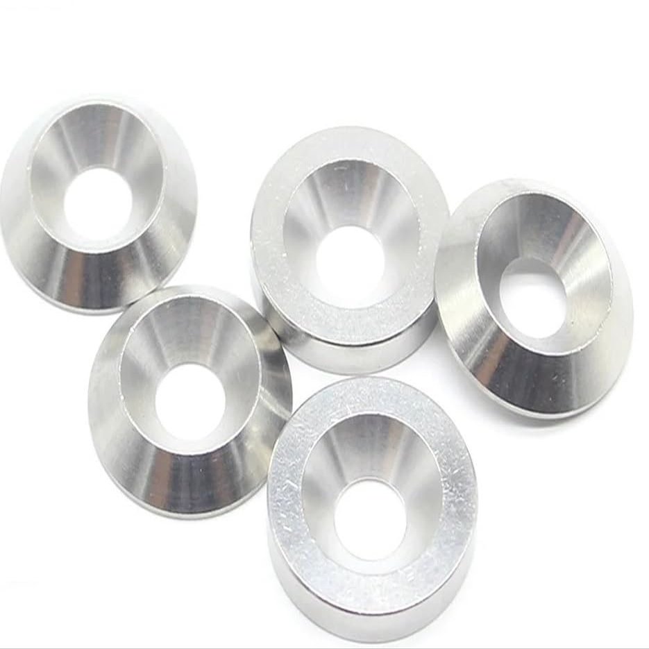 Countersunk washer M3 M4 M5 M6 M8 M10 M12 304 stainless steel conical flat solid head gasket concave and convex conical rings(FLAT M6x16x3.5(5pcs))