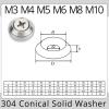 Countersunk washer M3 M4 M5 M6 M8 M10 M12 304 stainless steel conical flat solid head gasket concave and convex conical rings(FLAT M6x16x3.5(5pcs)) view 3