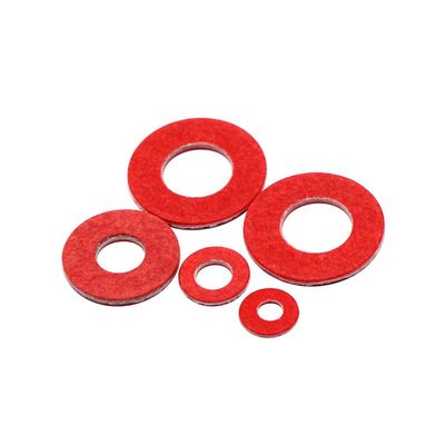 M2 M2.5 M3 M4 M5 M6 M8 Red Paper Steel Washer Gasket Set Electrical Electronic Insulation Red Paper Flat Gasket Round Mat Kit