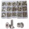 LIUDONGX M2 M3 M4 M5 M6 Hex Socket Bolt Set 304 Stainless Steel Flat Head Machine Screw Metric Thread Countersunk Hex Assortment Kit(M3 M4 M5) view 1