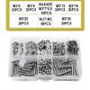 LIUDONGX M2 M3 M4 M5 M6 Hex Socket Bolt Set 304 Stainless Steel Flat Head Machine Screw Metric Thread Countersunk Hex Assortment Kit(M3 M4 M5) view 4