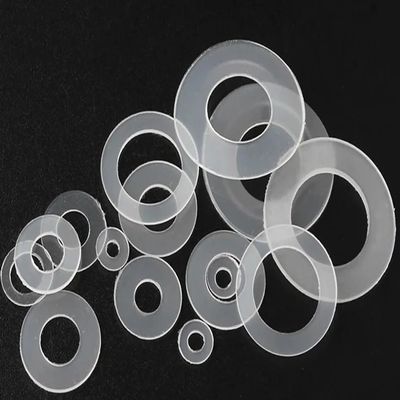 M2 M3 M4 M5 M6 M6.5 M8 Nylon Gasket Insulating Wear-Resistant Flat Washer White Round Plastic Hard Plastic Ultra-Thin Gasket(M4x7x0.5mm(100pcs))