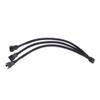 FWSYIVV KUNSR 4 pin PWM Fan Cable 1 to 3 Ways 1/2/5pcs Splitter Black Sleeved 26cm Length Extension Cable Connector(1pcs) view 1