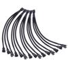 FWSYIVV KUNSR 4 pin PWM Fan Cable 1 to 3 Ways 1/2/5pcs Splitter Black Sleeved 26cm Length Extension Cable Connector(1pcs) view 2