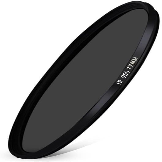 EWAIDI 49mm-82mm Infrared Infrared Filter 680NM 720NM 760NM 850NM 950NM Fun Art Photography Filter(82mm,950nm)
