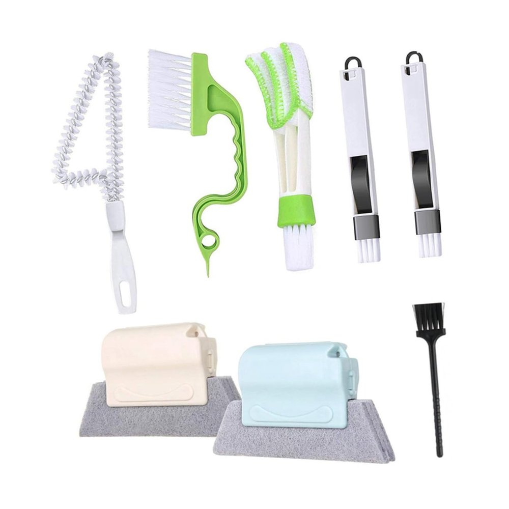 ARTSEWPLY 1set Gaps Cleaning Brush Tile Crevice and Window Track Cleaning Tools Ergonomic Design for Hard Reach Areas for Home and Office Use