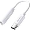 AVMAX USB C to 3.5mm Audio Headphone Adapter HiFi,Type c to Aux Female Cable for 16 15 Plus, S24 S23 S22 S21 S20 and More Type c Devices (Classic White1) view 1