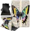 Case for 6.8" Kindle Paperwhite 11th Gen 2021,360 Degree Rotating Stand Smart Protective Cover Case for Kindle Paperwhite 2021 E-Reader,Butterflies and Books view 1