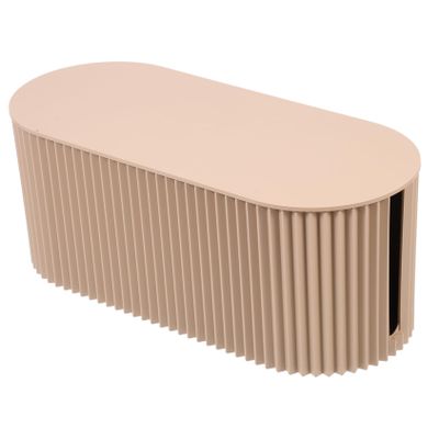 Angoily Home Cable Storage Organizer Box Cord Management for Desk Living and Office Heat Dissipation and Sturdy Design for Safe Wiring Management Large Light Brown