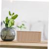 Angoily Home Cable Storage Organizer Box Cord Management for Desk Living and Office Heat Dissipation and Sturdy Design for Safe Wiring Management Large Light Brown view 2