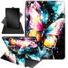Case for 6.8" Kindle Paperwhite 11th Gen 2021,360 Degree Rotating Stand Smart Protective Cover Case for Kindle Paperwhite 2021 E-Reader,Watercolor Butterfliy view 1