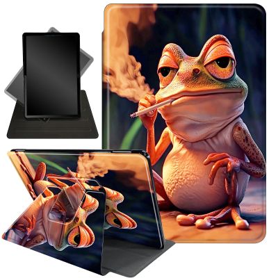 Case for All New 6 Inch Kindle 2024 and 2022 (11 Generation),360 Degree Rotating Stand Smart Protective Cover Case for Kindle 11th Generation 2024,Cute Frog