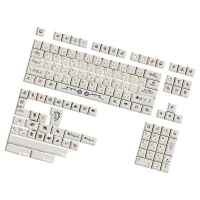 135 Keycaps Ergonomic Keycap Set Mysterious Voynich Manuscript Theme Perfectly For Enhancing Desktop Aesthetics