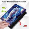Case for 6.8" Kindle Paperwhite 11th Gen 2021,360 Degree Rotating Stand Smart Protective Cover Case for Kindle Paperwhite 2021 E-Reader,Starry Skys Cat view 4