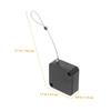 HOMSFOU 3pcs Retractable Cable Lock Cable Tether Lock for Lanyard Cords Theft Wire Box Automatic Retraction Feature view 2