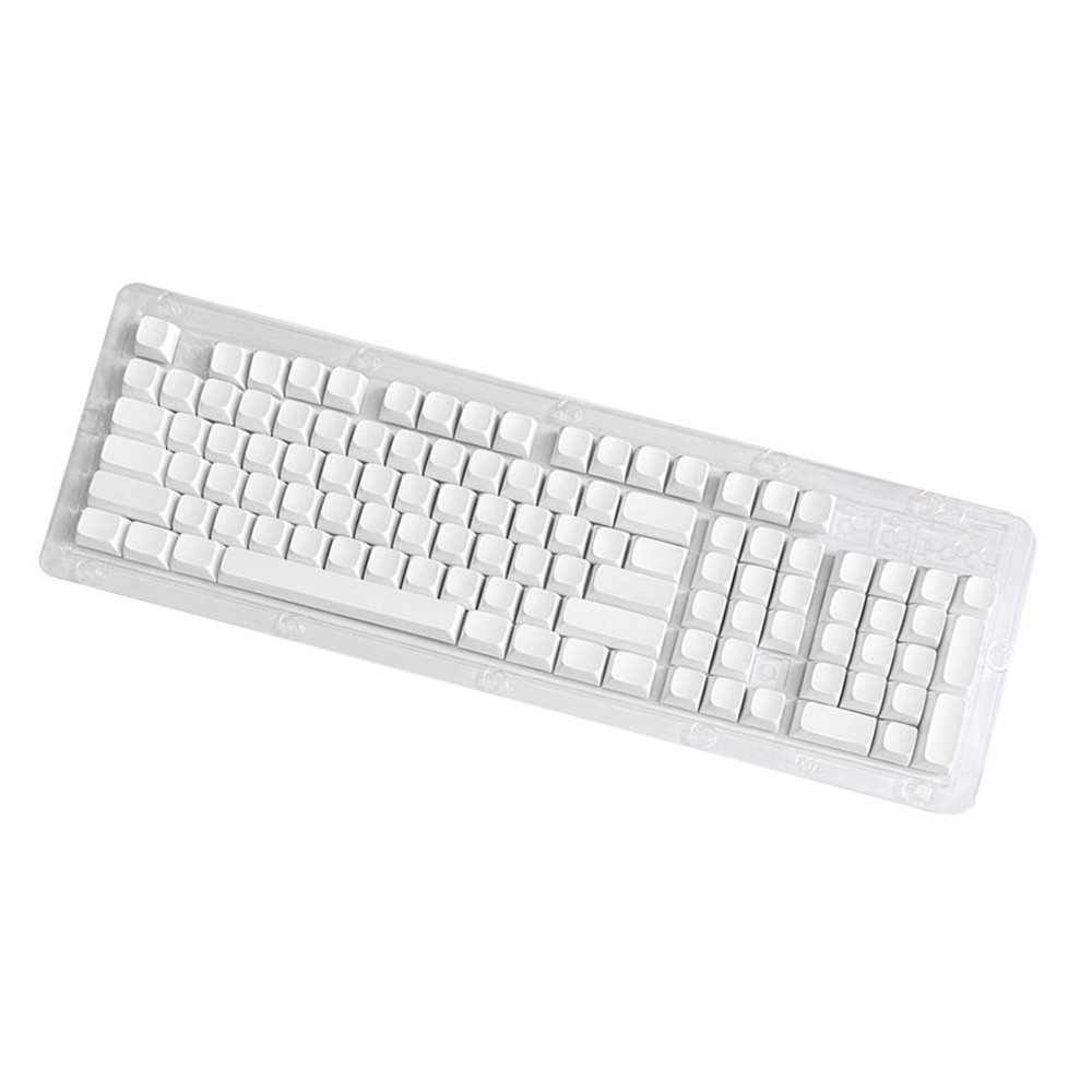 104 Key Blanked White Keycaps Set XDA Height Not Lettering Fits Most Mechanical Keyboards Minimalistic Blanked Keycaps