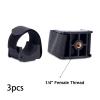 Menolana Flashlight Mounting Bracket Torch Mounting Bracket for 20mm to 50mm Grip Stand Black Accessories Portable Flashlight Holder, 3 Piece view 4
