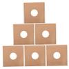 LIOOBO 12-Inch Vinyl Record Sleeves 5pcs Kraft Paper Protective Covers with Center Film for Record Storage Matte Finish for Album Organization view 1