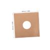 LIOOBO 12-Inch Vinyl Record Sleeves 5pcs Kraft Paper Protective Covers with Center Film for Record Storage Matte Finish for Album Organization view 2