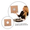 LIOOBO 12-Inch Vinyl Record Sleeves 5pcs Kraft Paper Protective Covers with Center Film for Record Storage Matte Finish for Album Organization view 3