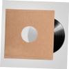 LIOOBO 12-Inch Vinyl Record Sleeves 5pcs Kraft Paper Protective Covers with Center Film for Record Storage Matte Finish for Album Organization view 4