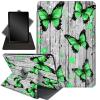 Case for 6.8" Kindle Paperwhite 11th Gen 2021,360 Degree Rotating Stand Smart Protective Cover Case for Kindle Paperwhite 2021 E-Reader,Green Butterfliy view 1