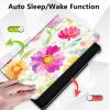 Case for All-New Fire 7 Tablet (12th Generation, 2022 Release),360 Degree Rotating Stand Smart Protective Cover Case for Fire 7 inch (2022 Release),Watercolor Chrysanthemum view 4