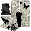 Case for 6.8" Kindle Paperwhite 11th Gen 2021,360 Degree Rotating Stand Smart Protective Cover Case for Kindle Paperwhite 2021 E-Reader,catss and Butterflies view 1
