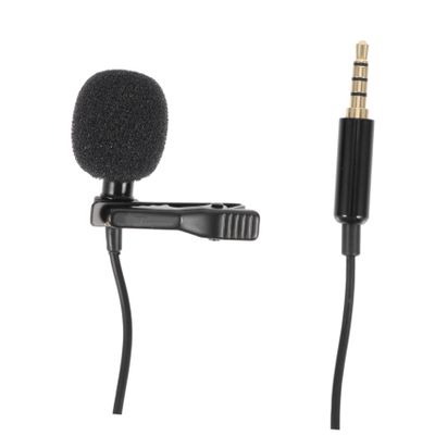 BESPORTBLE Lavalier Microphone Clip On Mini Recording Mic for PC and Phone 3.5mm Lapel Mic for Interviews and Streaming Compact Design
