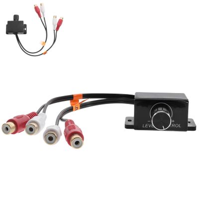 IMIKEYA Amplifier Bass Knob RCA Inputs Outputs Audio Adjuster Home Theater Compatible