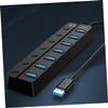 SWOOMEY 7-Port USB 3.0 Hub Individual Controls for Laptops Extra USB Ports for Fast Data Transfer and Peripheral Connectivity view 4