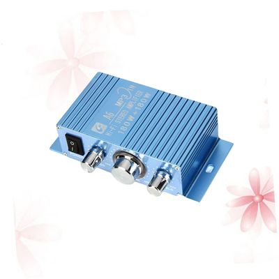 SWOOMEY 12V Car Power Amplifier Multifunctional Audio Player for Vehicle Motorcycle Compact Design for Home and