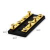 balacoo DC 32V 60A Heavy Duty Dual Bus Bar Power Distribution Block for Car and Boat Cover 4 Position Waterproof for Automotive and Marine Applications view 3