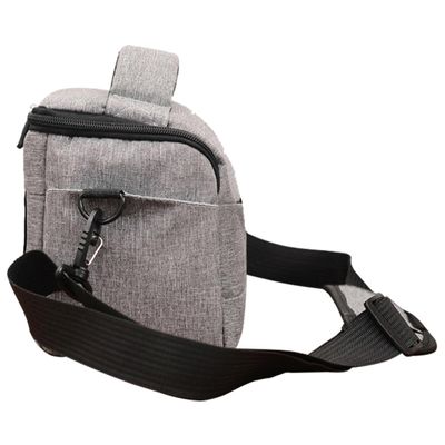 SMASOLO Camera Bag for Mirrorless Cameras Capacity Storage Pouch Multiple Compartments Grey Shoulder Bag for Travel and Accessories
