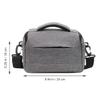 SMASOLO Camera Bag for Mirrorless Cameras Capacity Storage Pouch Multiple Compartments Grey Shoulder Bag for Travel and Accessories view 3