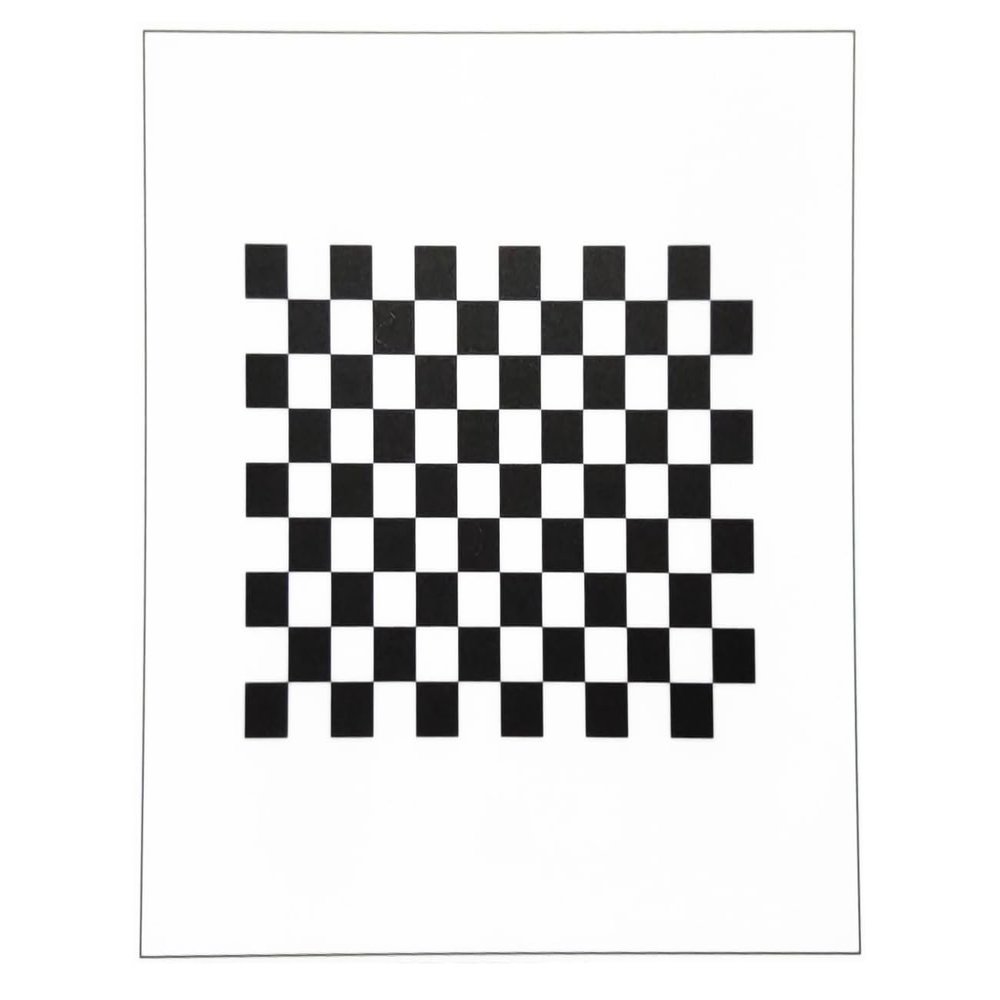 Diffuse Reflection Plastic Calibrator Checkerboard Pattern 9 * 12 (150 * 150mm)