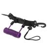 Gavigain Diving Camera Lanyard Coiled Stainless Steel Wire Spring Quick Release Buckle for Underwater Photography (Violet) view 2
