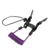 Gavigain Diving Camera Lanyard Coiled Stainless Steel Wire Spring Quick Release Buckle for Underwater Photography (Violet) view 3