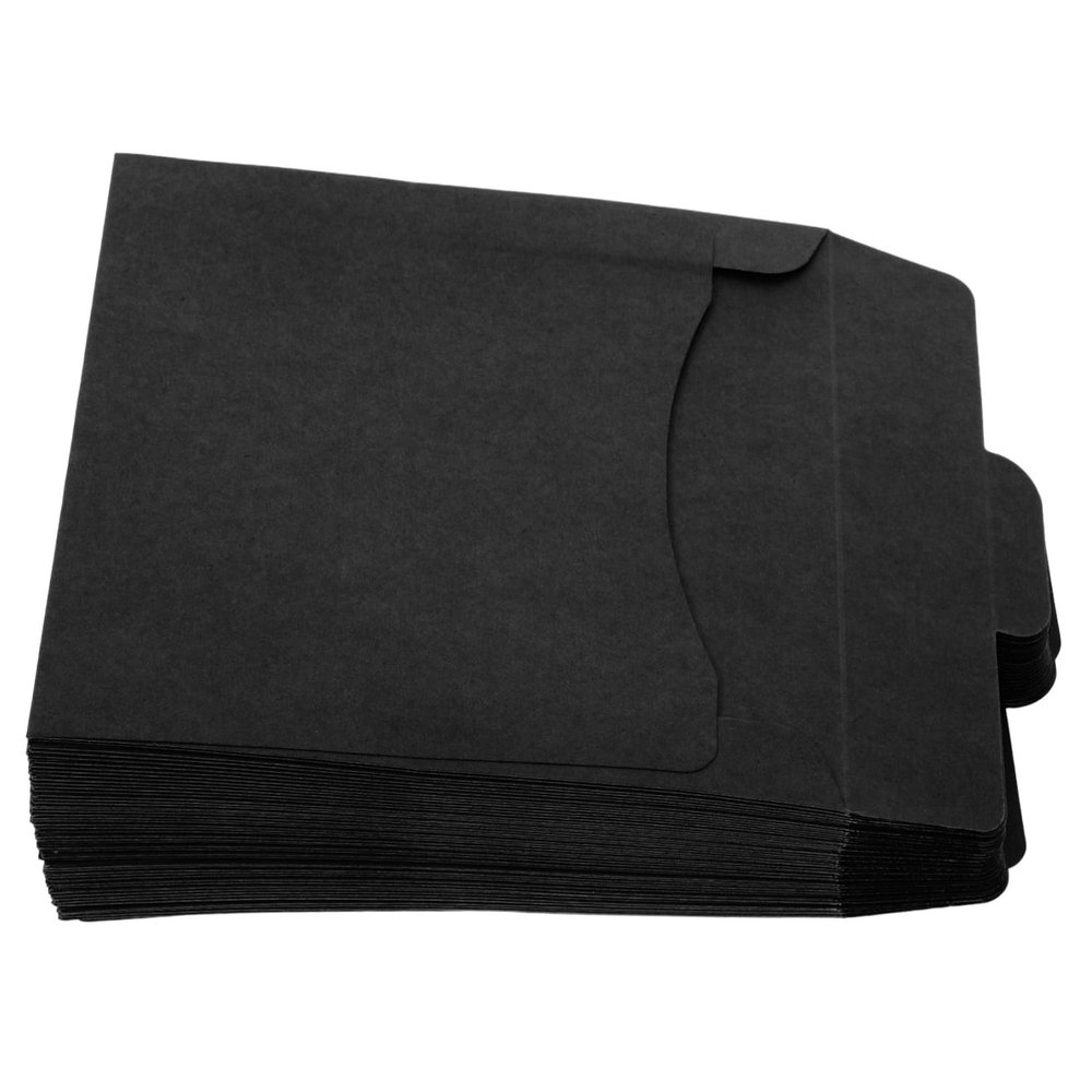 NIYANGLE 50pcs Vintage Paper Cd Sleeves Retro Cd Dvd Storage Envelopes Elegant Greeting Card Holders for Weddings Birthdays Holidays Practical Stylish Presentation