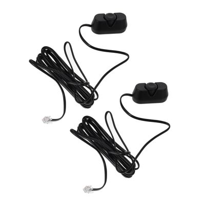 CVUTOVO 2PCS Plastic Car Subwoofer Volume Controller Remote Power Amplifier Adjuster Easy Installation for-Car Audio Systems