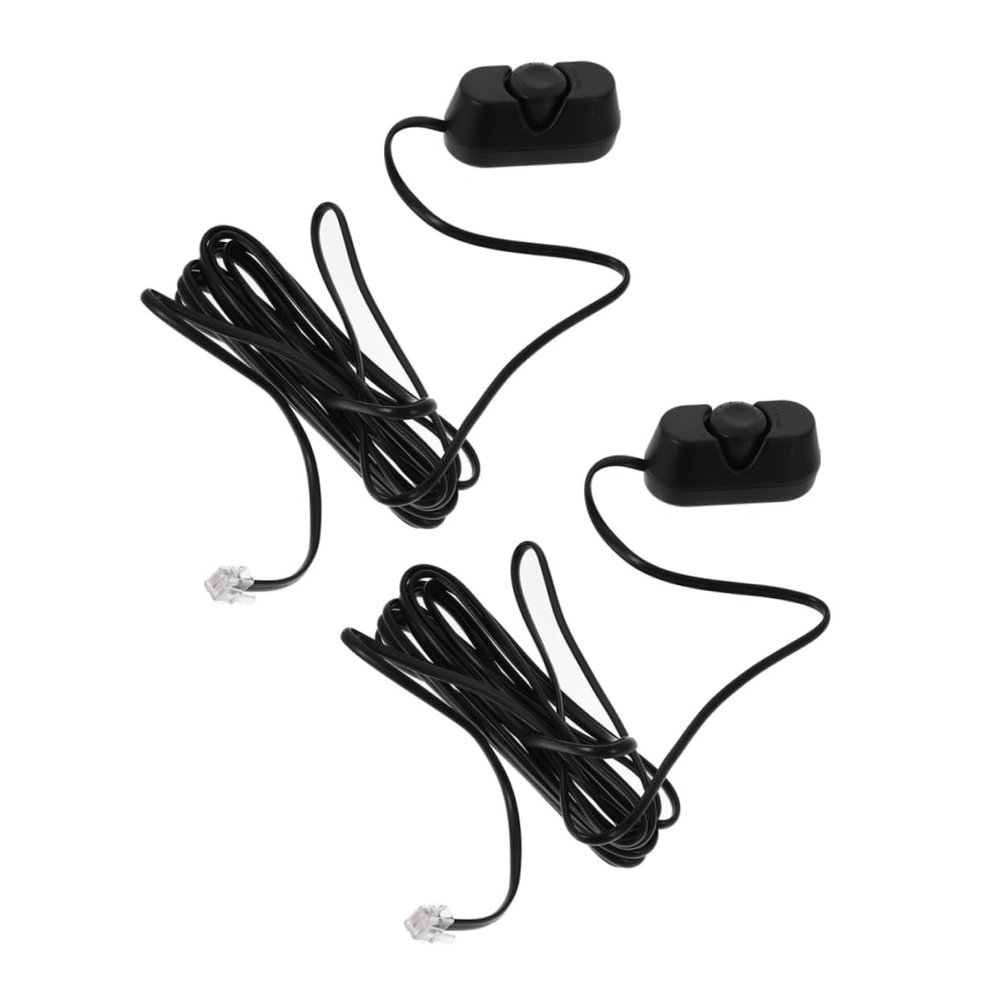 CVUTOVO 2PCS Plastic Car Subwoofer Volume Controller Remote Power Amplifier Adjuster Easy Installation for-Car Audio Systems
