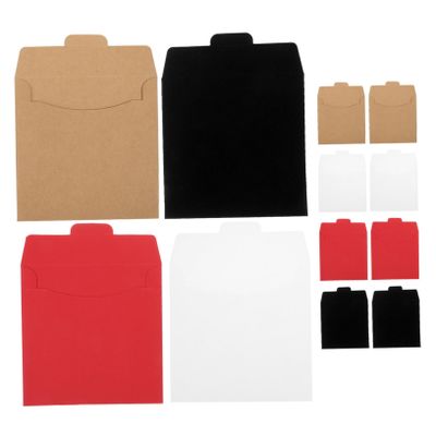 Cabilock 20pcs Cd Sleeves Paper Envelopes Colors for Easy Organization Kraft Storage Holders for Dvds Vinyl Records Portable Design for Quick Access and Versatile Use