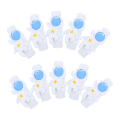 SWOOMEY 10pcs Adorable Astronaut Cable Protector Charging Cable Material Easy to Use for Organizing Cords and Preventing Damage
