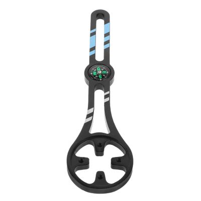 Kisangel Aluminum Alloy Computer Mount with Adjustable Compass Compatible with Bike Lights Speedometers and for Enhanced Navigation and Performance