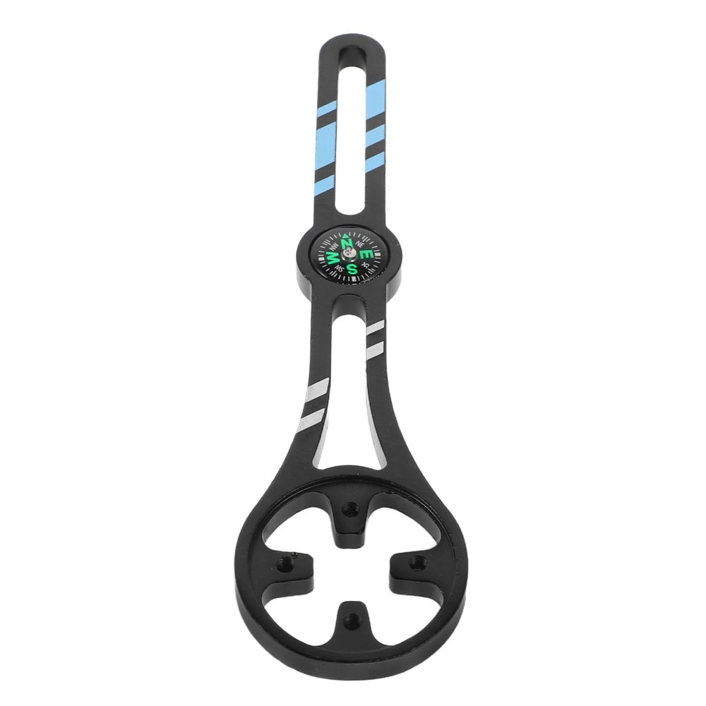 Kisangel Aluminum Alloy Computer Mount with Adjustable Compass Compatible with Bike Lights Speedometers and for Enhanced Navigation and Performance