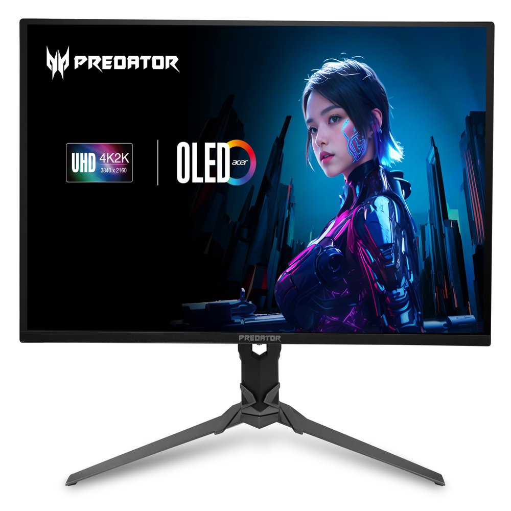 acer Predator Gaming Monitor | 31.5" UHD 3840 x 2160 OLED | AMD FreeSync Premium Pro | 240Hz | 0.03ms | VESA DisplayHDR True Black 400 | DCI-P3 99% | Display Port 1.4 & 2 x HDMI 2.1 | X32 X2bmiiphx