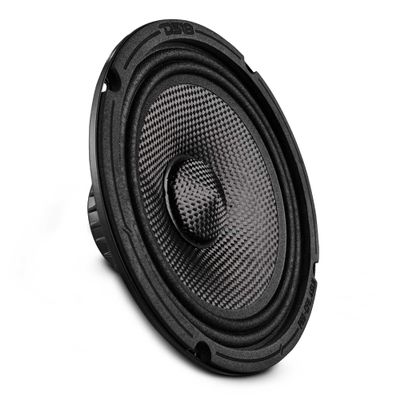 DS18 PRO-CF6.4SLN 6.5 Slim Motorcycle & Motorsports Loudspeaker with Water Resistant Carbon Fiber Cone | 4-Ohm 150W RMS - Shallow Speaker for Motorcycles