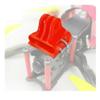 3D Printed Soft Material 180 Degree Camera Mount Fit for Camera Protection Frame Accessories FPV Racing Plane(Red) view 2