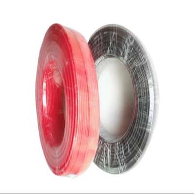 100/50Meters Solar Panel Extension Cable 16mm2/6AWG Black Red Tinned Copper Double Sheathed Wire for Solar Photovoltaic System(100Meters Black)
