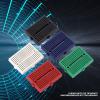 Mini Solderless Prototype Breadboard Kit Durable ABS Plastic Circuit Board with Tight Plug in Contacts for Electronics Projects Black Blue Green White Red 5pcs 170 Holes view 3